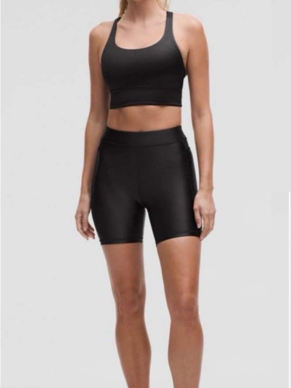 lululemon athletica Black High-Rise Bike Shorts